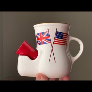 Vintage Ceramic Shaving Mug with Brush